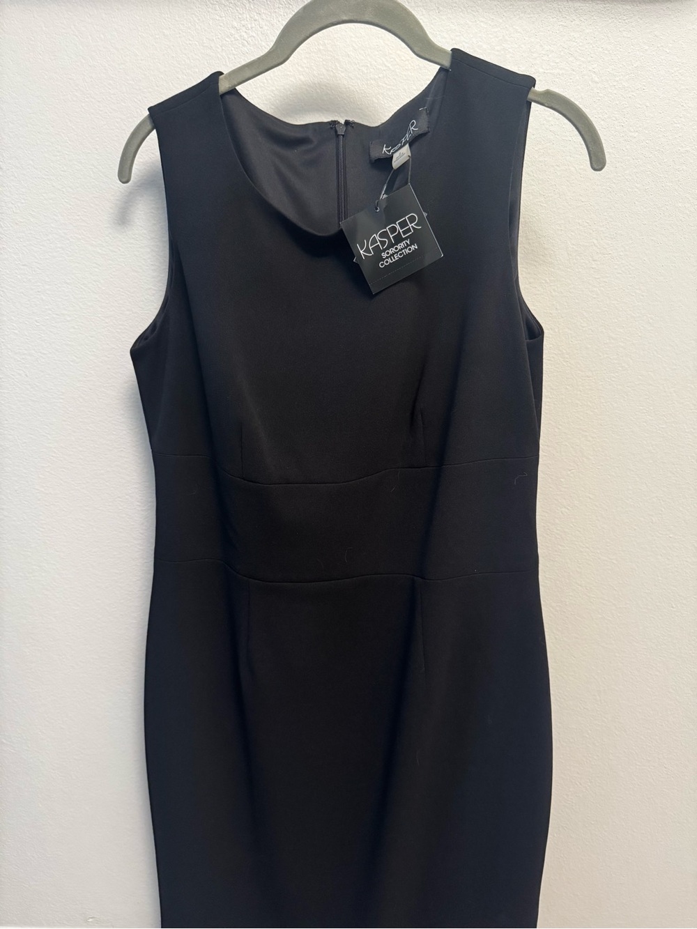 NWT Kasper Black Sleeveless Dress